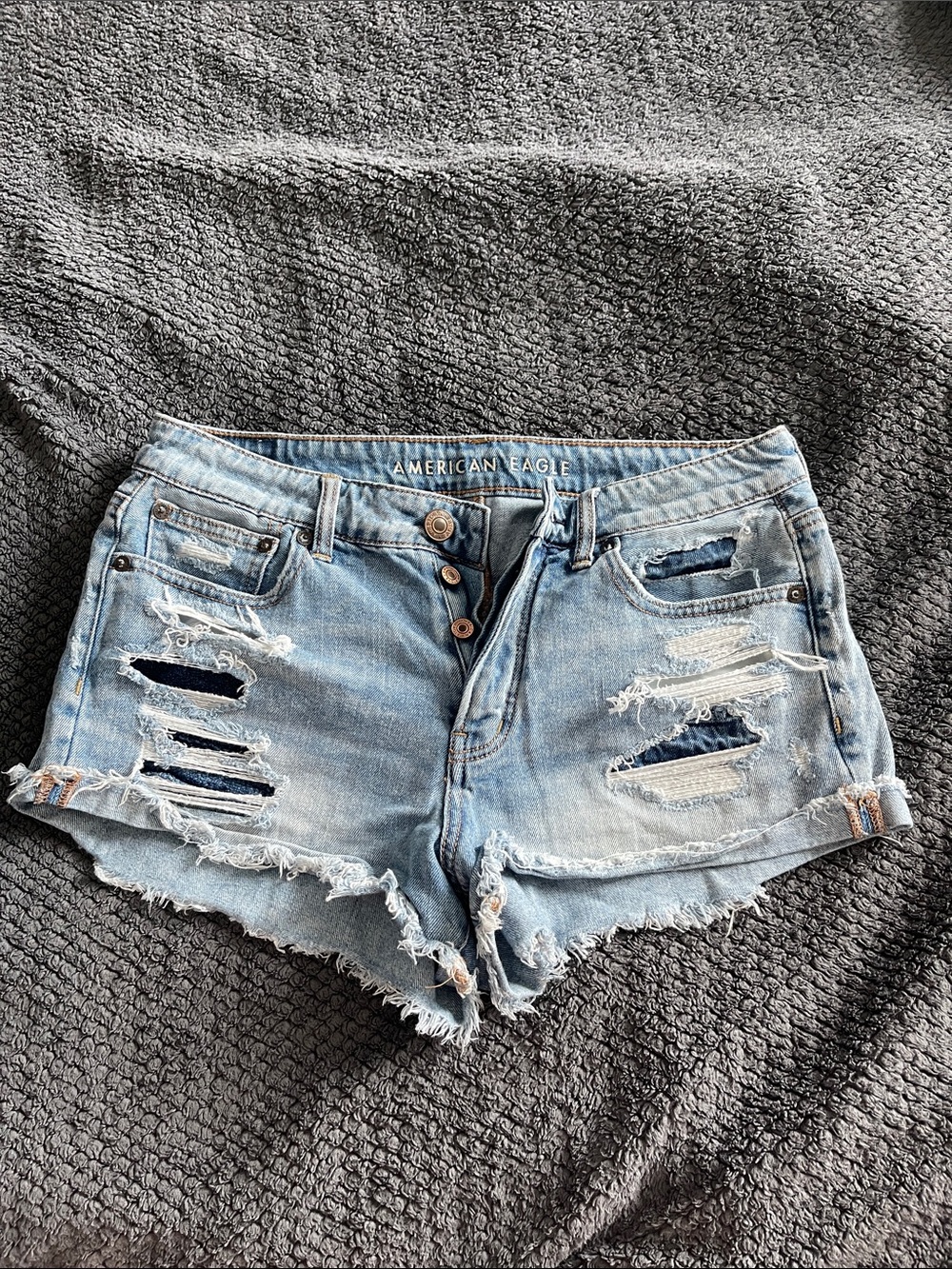 American Eagle tomgirl shortie denim shorts